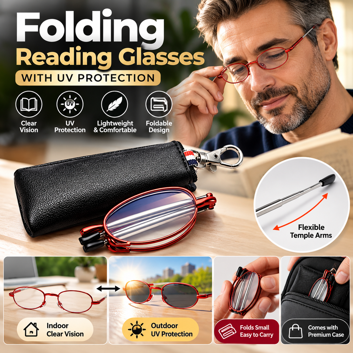 Foldable Reading Glasses (Folding)