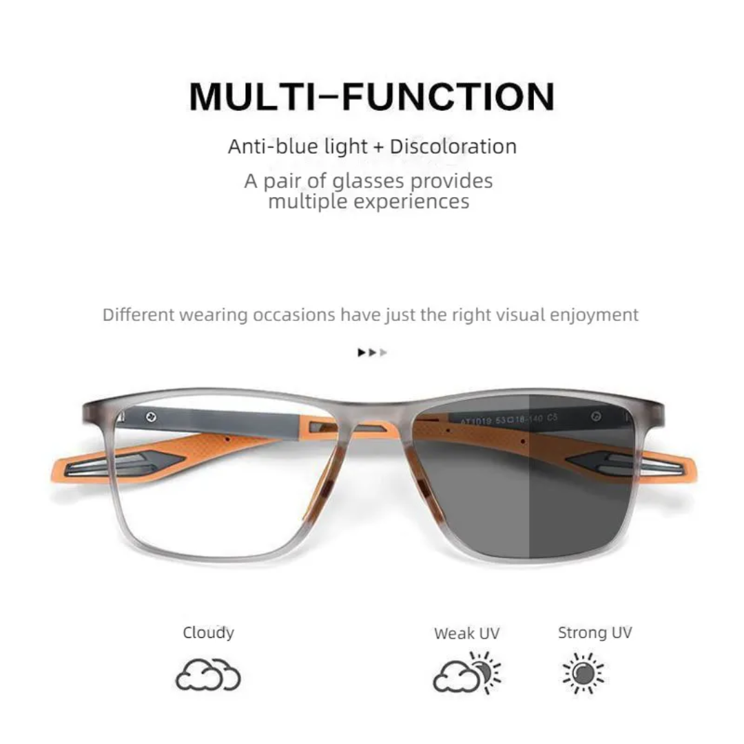 Multi Focus Progressive Photochromic Reading Glasses