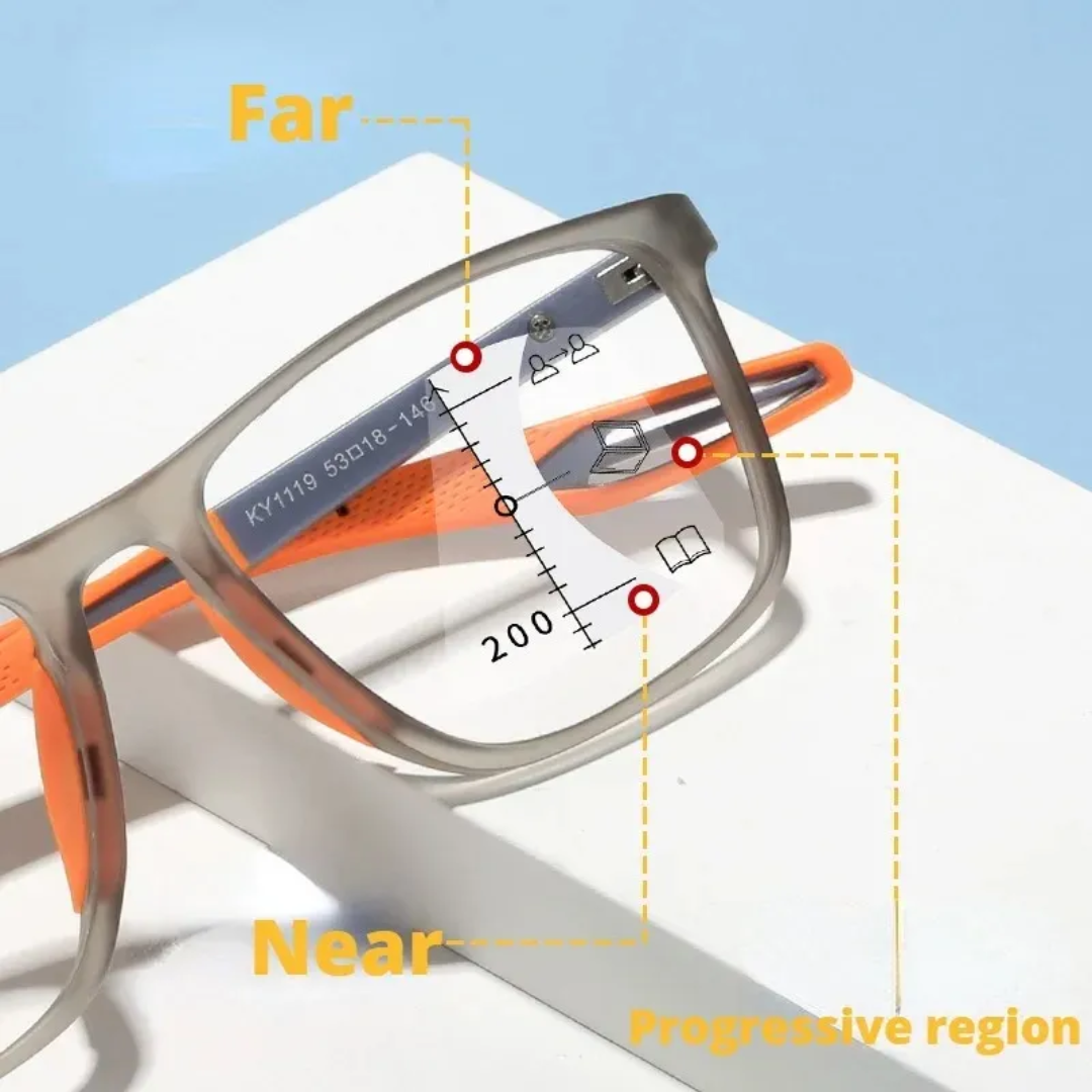 Multi Focus Progressive Photochromic Reading Glasses