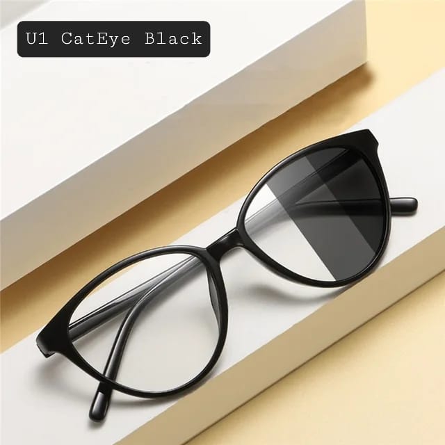 Photochromic +Anti Blue Light Glasses (U1 CatEye)