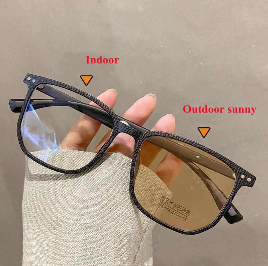 Photochromic +Anti Blue Light Glasses (MU1)