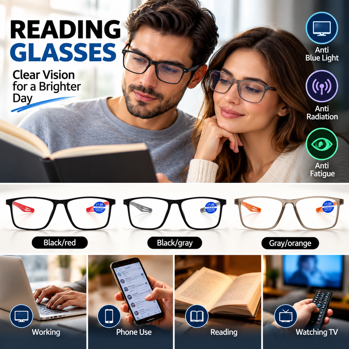 Modern Reading Glasses (R6)