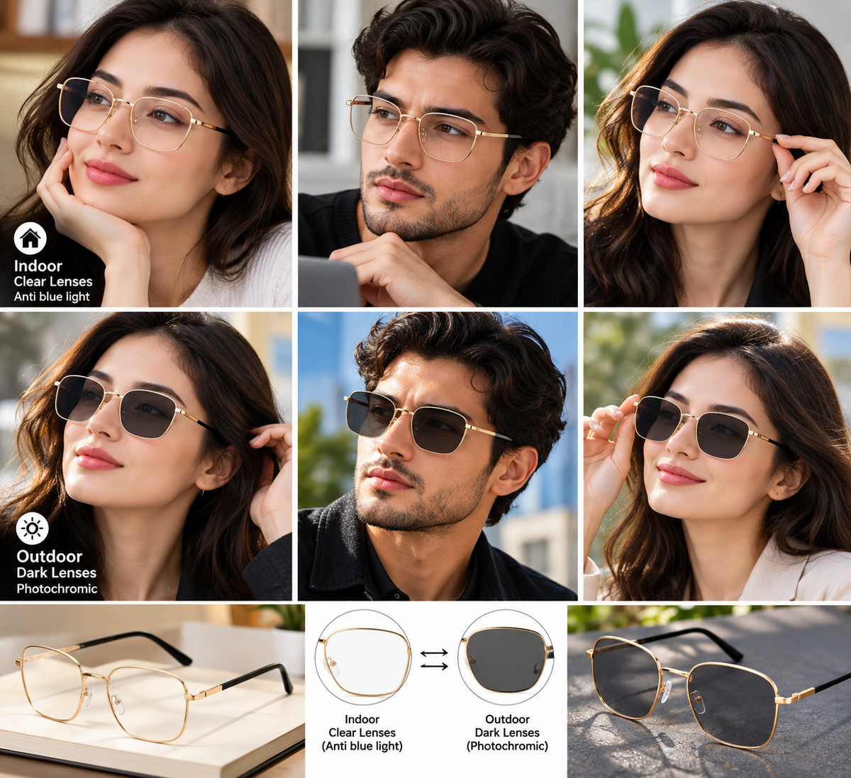 Photochromic + Anti Blue Light Glasses (CG2)