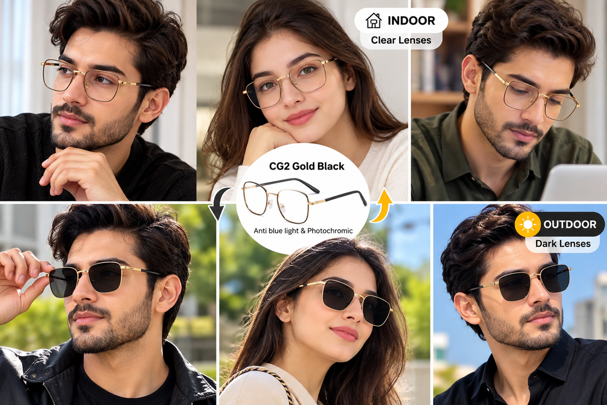 Photochromic + Anti Blue Light Glasses (CG2)
