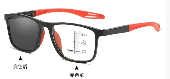 Multi Focus Progressive Photochromic Reading Glasses