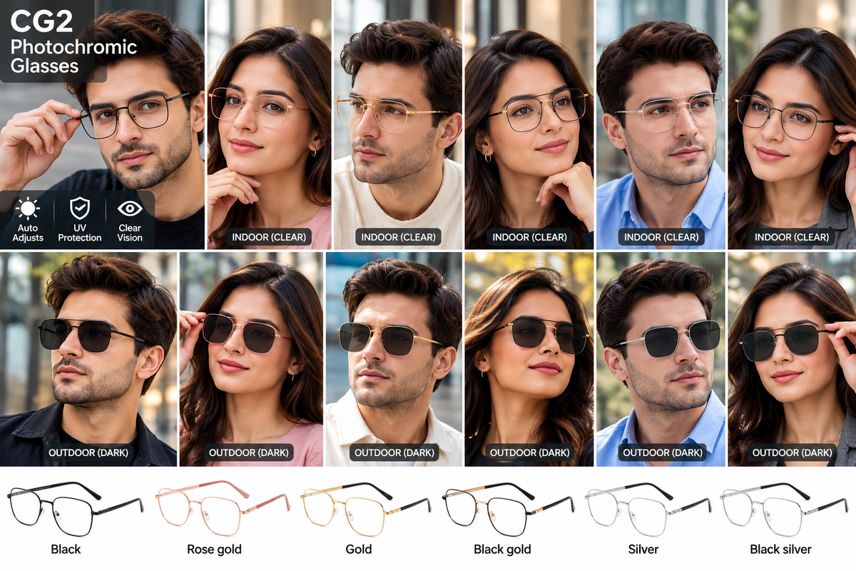 Photochromic + Anti Blue Light Glasses (CG2)