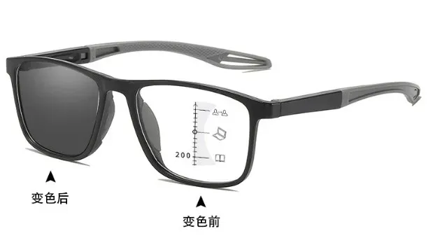 Multi Focus Progressive Photochromic Reading Glasses